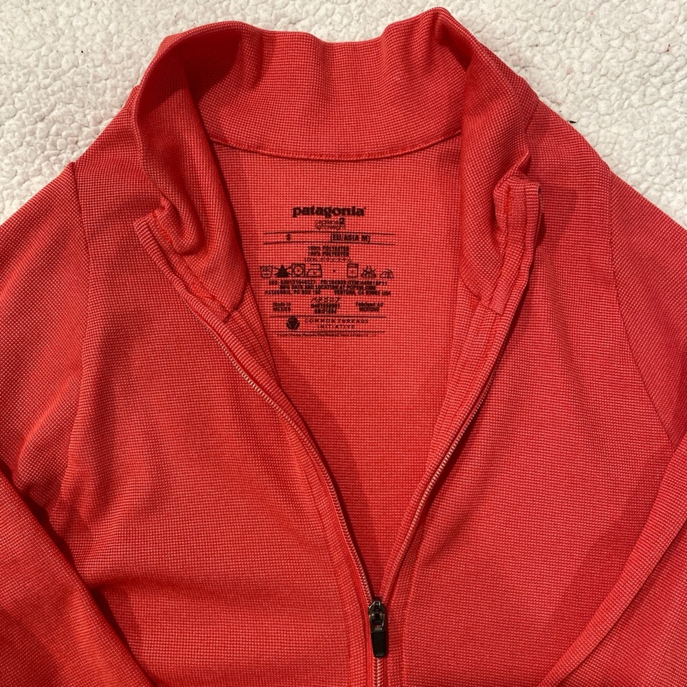 Patagonia Vibrant Red Zip-Up Sweater